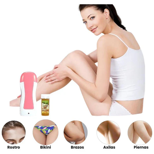 PROMOCIÓN 🔥 KIT CALENTADOR DE CERA ROLL-ON + 1 CERA